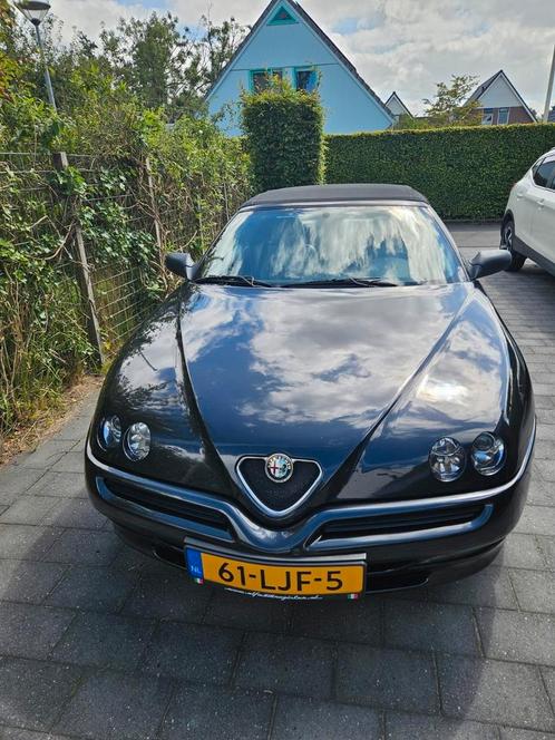Alfa Romeo Spider 2001 Zwart metallic, Auto's, Alfa Romeo, Particulier, Spider, Benzine, Cabriolet, Handgeschakeld, Geïmporteerd