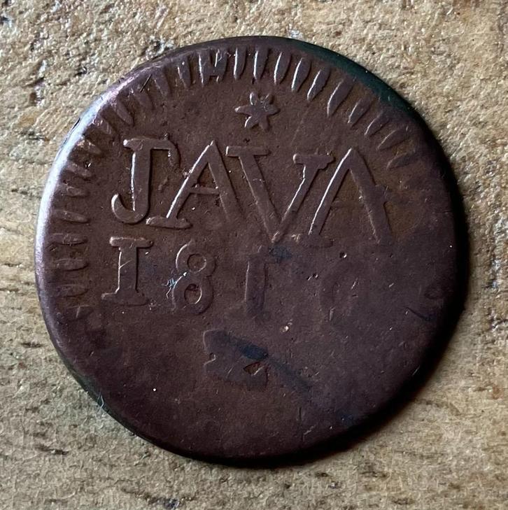 1/2 Stuiver Lodewijk Napoleon JAVA 1810, Postzegels en Munten, Munten | Nederland, Losse munt, Overige waardes, Vóór koninkrijk