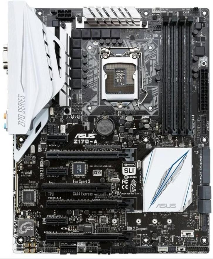 ASUS Z170-A socket 1151, Computers en Software, Moederborden, Gebruikt, DDR4, Verzenden