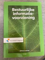 Bestuurlijke informatie-voorziening - Willem Leijnse, Ophalen of Verzenden, Gamma, Zo goed als nieuw, HBO
