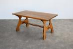 brutalist eettafel | vintage tafel | jaren 50 | eiken, Gebruikt, ., Eikenhout, Vijf personen of meer