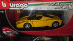 Hotwheels Ferrari Enzo 1:18 - Geel, Hobby en Vrije tijd, Modelauto's | 1:18, Ophalen of Verzenden, Zo goed als nieuw, Auto, Bburago