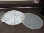 Tupperware vintage vakken/party/gourmet schaal wit, Ophalen of Verzenden, Wit, Schaal