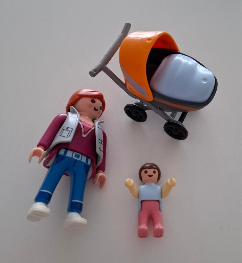 Playmobil Moeder met kinderwagen - 4756, Kinderen en Baby's, Speelgoed | Playmobil, Ophalen, Zo goed als nieuw, Complete set