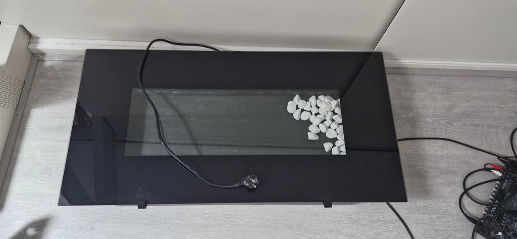 Moderne Elektrische Haard met Stenen, Huis en Inrichting, Kachels, Elektrisch, Ophalen of Verzenden, Zo goed als nieuw, Bio-ethanolhaard