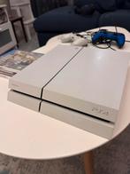 Sony Playstation 4 500GB wit, Spelcomputers en Games, Spelcomputers | Nintendo Wii, Ophalen of Verzenden, Zo goed als nieuw, Met 2 controllers