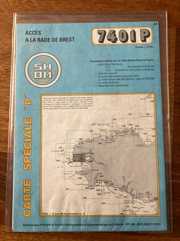 Zeekaart 7401P Aanloop Brest beschikbaar voor biedingen