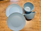 Camping servies blauw, Caravans en Kamperen, Kampeeraccessoires, Ophalen, Gebruikt