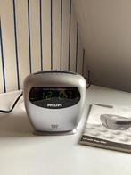 Philips wekkerradio zilverkleurig, Ophalen of Verzenden, Gebruikt, Analoog