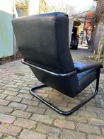 Jan de Bouvrie Gelderland Leer lounge fauteuil, Ophalen, Gebruikt, Metaal, 75 tot 100 cm