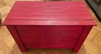 Rode verkleedkist bankje dekenkist rood 80lx41dx51h, Ophalen, Zo goed als nieuw, 100 tot 150 cm, Minder dan 50 cm