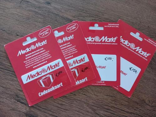 Te koop diverse Media Markt bonnen, Tickets en Kaartjes, Kortingen en Cadeaubonnen, Eén persoon, Cadeaubon