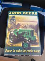 John Deere Blikken Reclamebord - 40x30 cm, Ophalen of Verzenden, Nieuw, Reclamebord