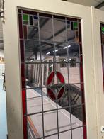 Set openslaande deuren met glas in lood 211x145cm., Ophalen