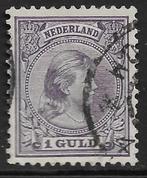 NVPH 44 Koningin Wilhelmina met hangend haar, Postzegels en Munten, Postzegels | Nederland, Ophalen of Verzenden, Gestempeld