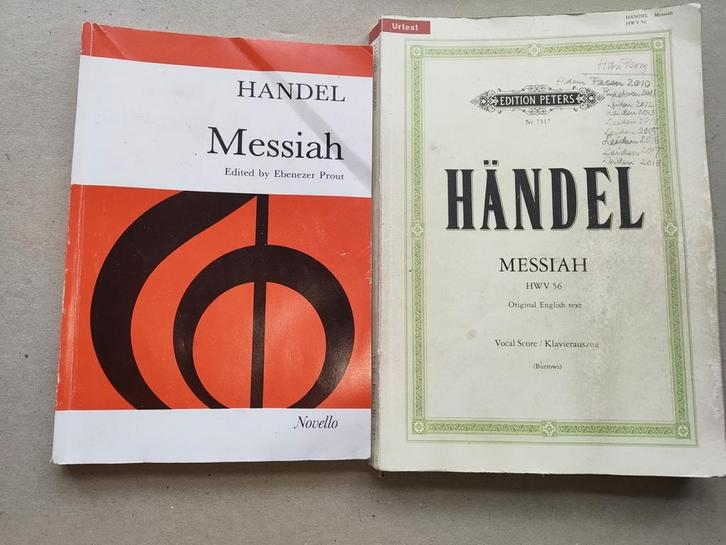 Handel Messiah Muziekboeken, Muziek en Instrumenten, Bladmuziek, Ophalen of Verzenden