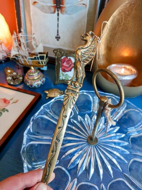 Antieke Brievenopener Brons Griffioen, Antiek en Kunst, Antiek | Kantoor en Zakelijk, Ophalen of Verzenden