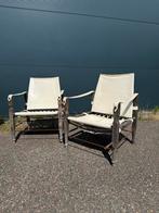 Vintage design Safari stoelen -set-, Ophalen, Gebruikt, Twee, Wit