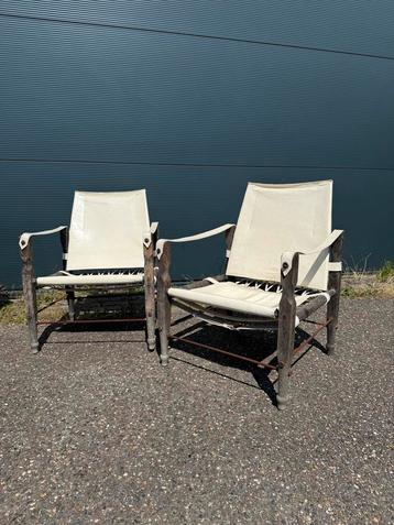 Vintage design Safari stoelen -set- beschikbaar voor biedingen