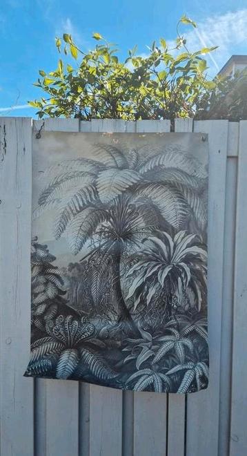 Tuin poster palmbomen schutting poster tropisch 100x70cm beschikbaar voor biedingen
