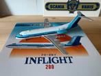 Inflight 200 fokker f28 klm nlm, Ophalen of Verzenden, Zo goed als nieuw, 1:200 of kleiner, Overige merken