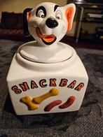 Vintage Snackbar Hond Koektrommel, Ophalen, Gebruikt
