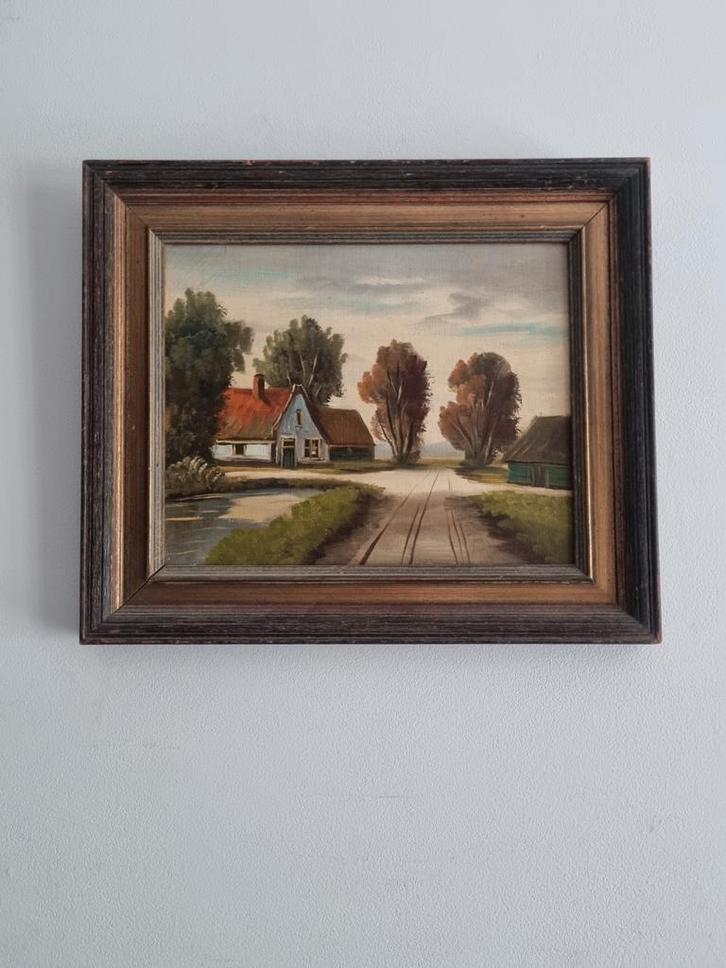 Antiek schilderij, Antiek en Kunst, Kunst | Schilderijen | Klassiek, Ophalen of Verzenden