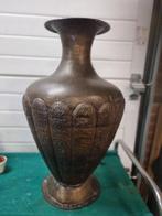 vaas messing groot vintage bewerkt, Ophalen of Verzenden, 'T Olde Gre-j, Info@toldegrej.nl, Endepoelstraat 20f Didam