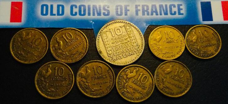 Munten France, Postzegels en Munten, Munten | Europa | Niet-Euromunten, Frankrijk, Verzenden