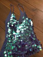Leuke vintage glitter topje, Maat 38/40 (M), Paars, Ophalen of Verzenden, Zonder mouw