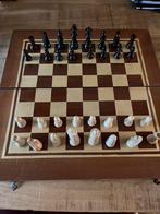 Schaakspel in kist. Schaakstukken, Ophalen of Verzenden, Zo goed als nieuw