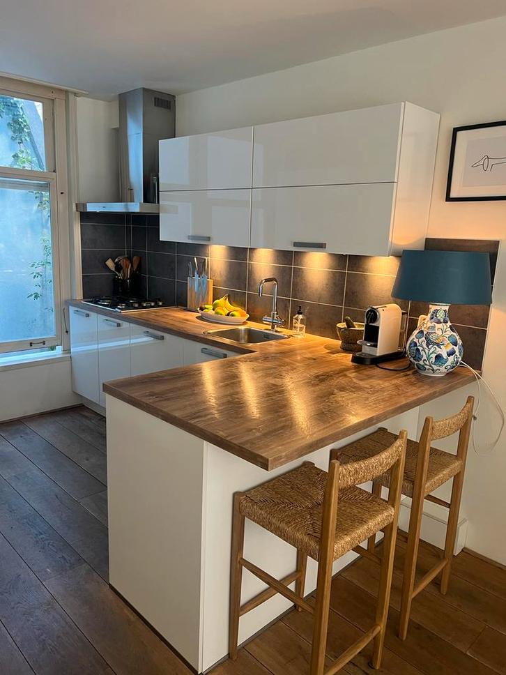 Moderne Candy Keuken, Huis en Inrichting, Keuken | Complete keukens, Zo goed als nieuw, Enkelwandige keuken, Wit, Hout, Greeploos