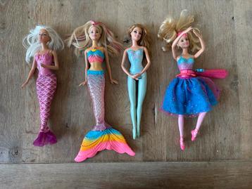 4 Speciale Barbies - Ballerina & Zeemeermin beschikbaar voor biedingen