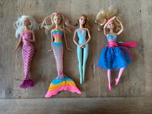 4 Speciale Barbies - Ballerina & Zeemeermin, Kinderen en Baby's, Speelgoed | Poppen, Gebruikt, Barbie, Ophalen of Verzenden
