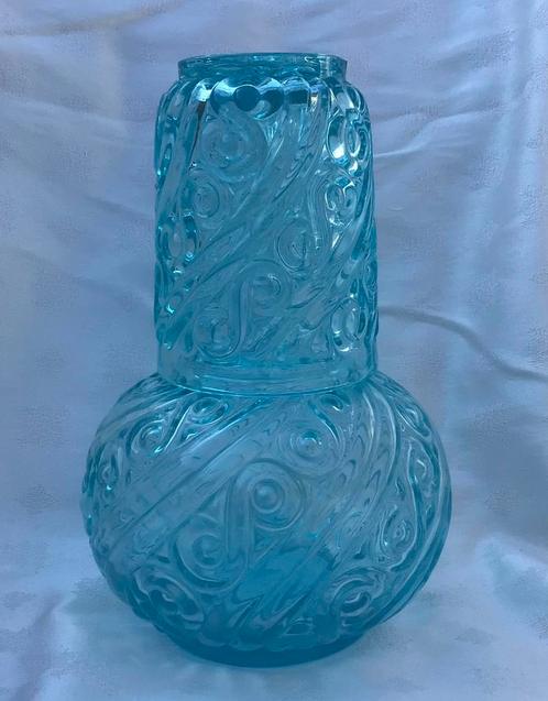Franse karaf met glas, Antiek en Kunst, Antiek | Glas en Kristal, Ophalen of Verzenden