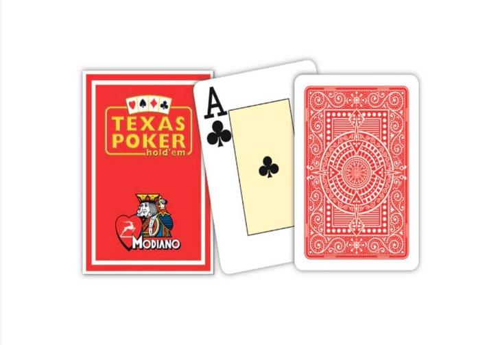 Modiano Texas Poker 2 Index Kaarten - Verschillende kleuren, Hobby en Vrije tijd, Gezelschapsspellen | Bordspellen, Nieuw, Ophalen of Verzenden