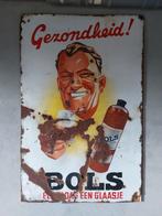 Groot emaille bord Bols, Ophalen, Reclamebord