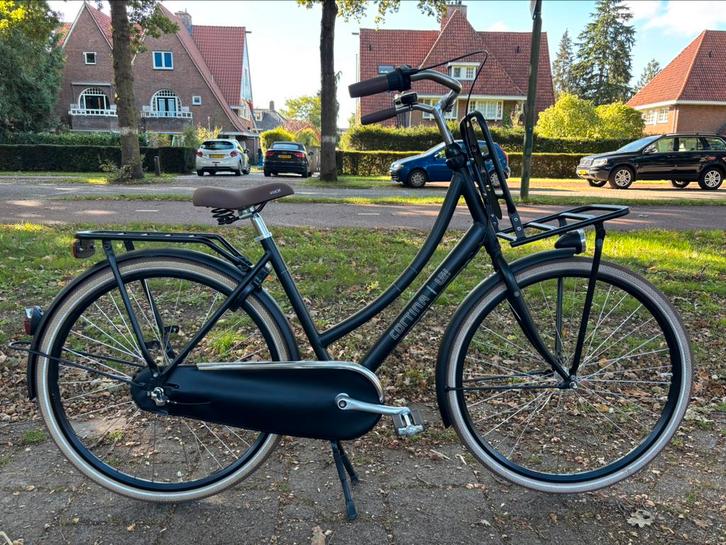 Nette Cortina U4 transport damesfiets 28 inch 50cm mat zwart, Fietsen en Brommers, Fietsen | Dames | Damesfietsen, Zo goed als nieuw
