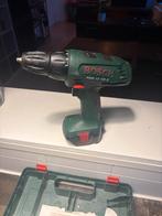 Bosch Accuboormachine met Lader & Kist - Batterij Defect, Doe-het-zelf en Verbouw, Gereedschap | Boormachines, Gebruikt, Variabele snelheid