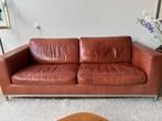 Machalke 2.5-zits leren bank - Bruin, Ophalen, Gebruikt, Tweepersoons, Rechte bank