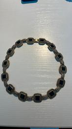 Vintage Ketting messing kleurig, rijk versierd izgs., Ophalen of Verzenden, Gebruikt, Goud, Overige materialen