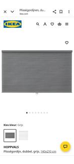 Hoppvals plissegordijnen van Ikea, Huis en Inrichting, Stoffering | Gordijnen en Lamellen, Ophalen, 50 tot 100 cm, Zo goed als nieuw
