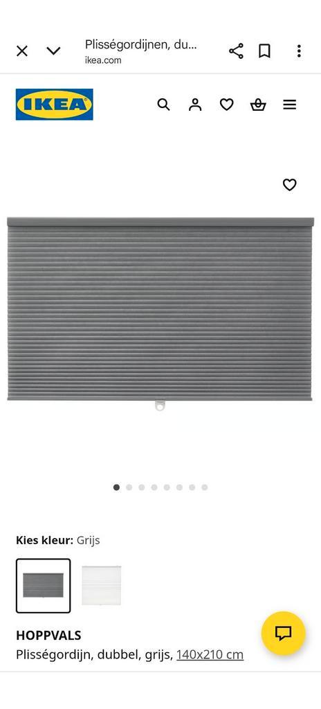 Hoppvals plissegordijnen van Ikea, Huis en Inrichting, Stoffering | Gordijnen en Lamellen, Zo goed als nieuw, Minder dan 100 cm