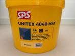 SPS unitex 4040 mat muurverf RAL 9010, Doe-het-zelf en Verbouw, Verf, Beits en Lak, Ophalen, Wit, Nieuw, Verf
