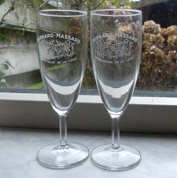 Bernard-Massard champagne glazen 2x champagneglazen beschikbaar voor biedingen