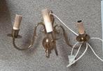 oud messing wandlampje, Huis en Inrichting, Lampen | Wandlampen, Ophalen, Gebruikt, Metaal, Brocante