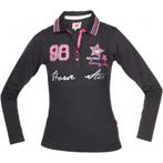 Zwart met roze Red Horse Liberty polo lange mouwen XS en M, Dames, Dressuur, Nieuw, Ophalen of Verzenden