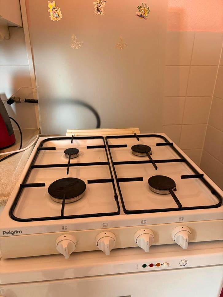 Pelgrim 4-pits gaskookplaat - Gebruikt, Witgoed en Apparatuur, Fornuizen, Gebruikt, Inbouw, Gas, 4 kookzones, Minder dan 85 cm