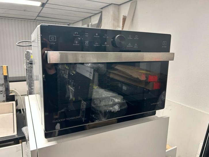 Whirlpool MWPN 338 SB Combimagnetron, Witgoed en Apparatuur, Magnetrons, Gebruikt, Vrijstaand, Combimagnetron, Grill, Draaiplateau