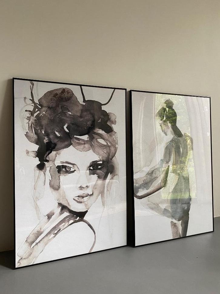 JUNIQE posters in zwarte kunststof lijst - 60x90 , Verzamelen, Posters, Zo goed als nieuw, Overige onderwerpen, A1 t/m A3, Rechthoekig Staand